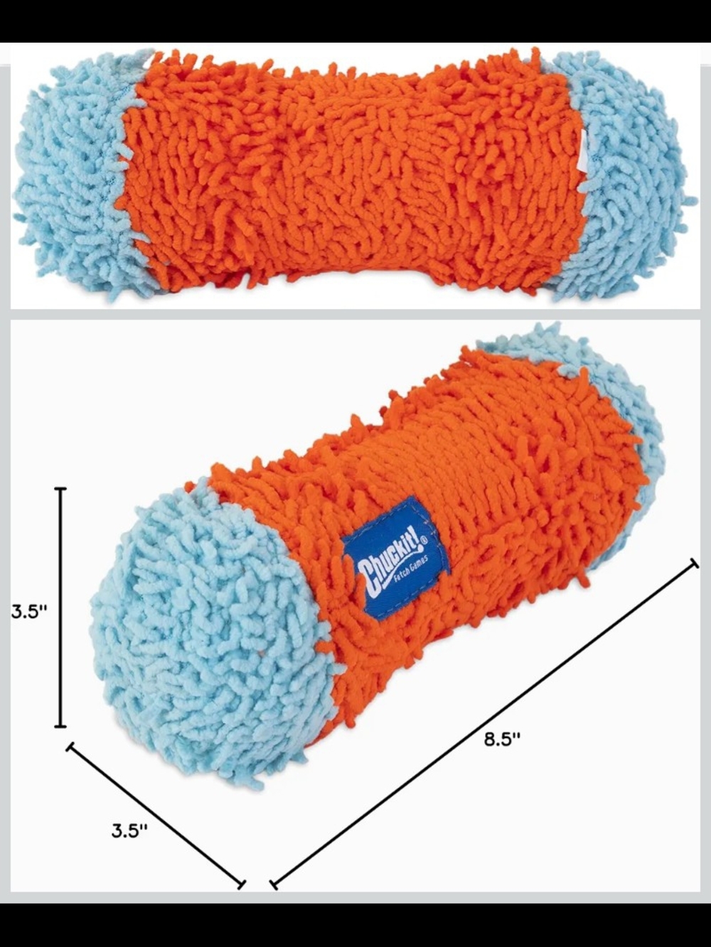 Chuckit! Indoor Fetch Tumble Bumper 🐶 Dog Toy (8.5inch) Blue & Orange - Picture 2 of 2